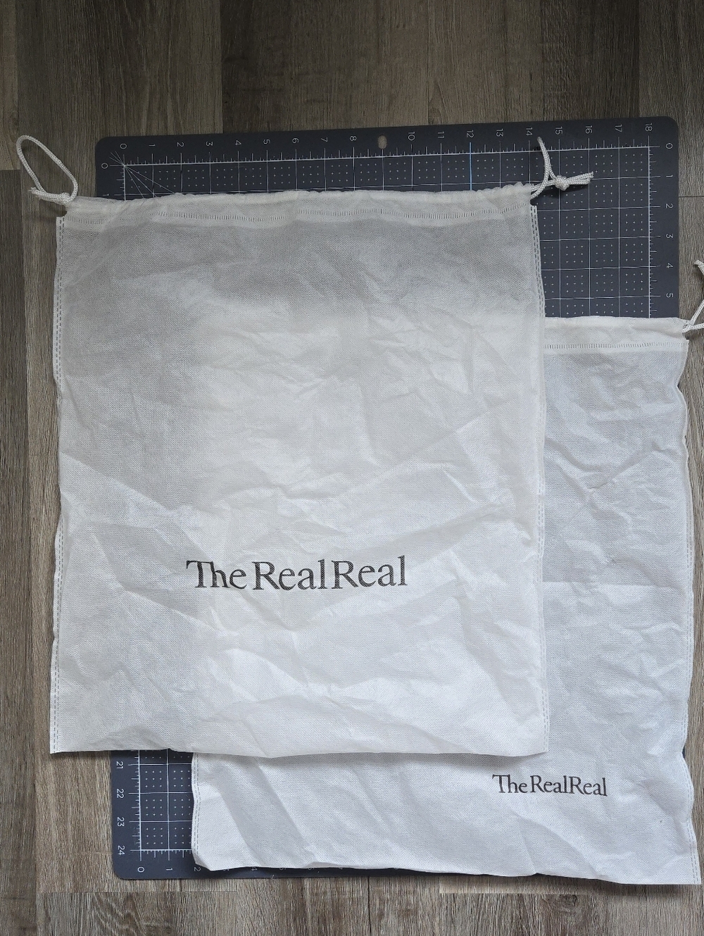 The Real Real Dust Bags Drawstring Lot Of 2